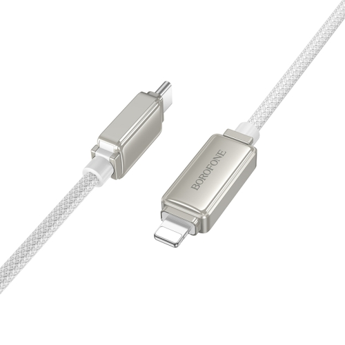 

Borofone BU53 Meteor 1.2m PD27W USB-C / Type-C to 8 Pin Charging Data Cable(Grey)