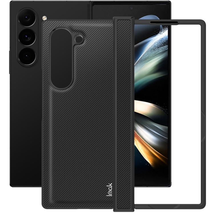 

For Samsung Galaxy Z Fold6 imak Ruiyi Series Carbon Fiber PU + PC Phone Case