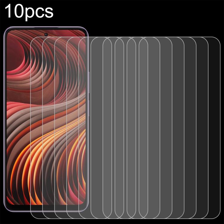 

For HMD Vibe 5G 10pcs 0.26mm 9H 2.5D Tempered Glass Film