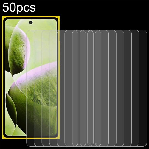 

For HMD Hyper 50pcs 0.26mm 9H 2.5D Tempered Glass Film