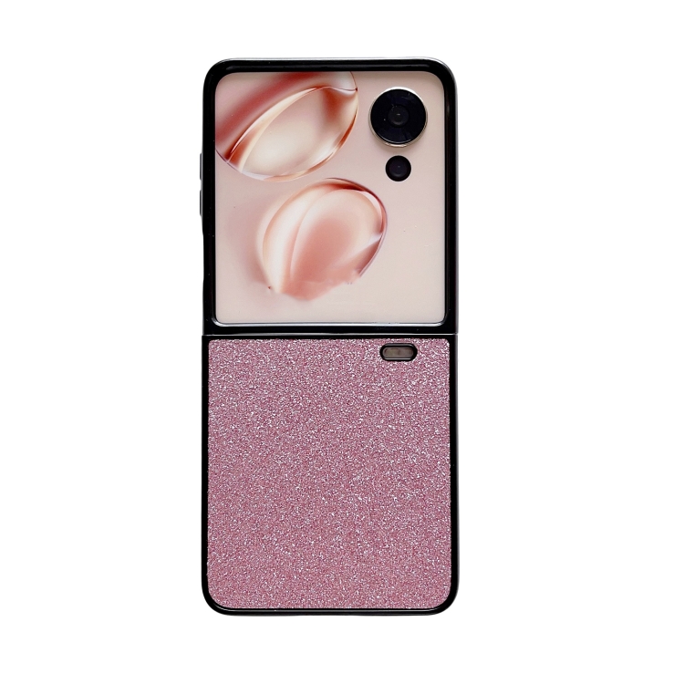 

For Honor Magic V Flip Gradient Color Glitter Shockproof Protective Phone Case(Purple)