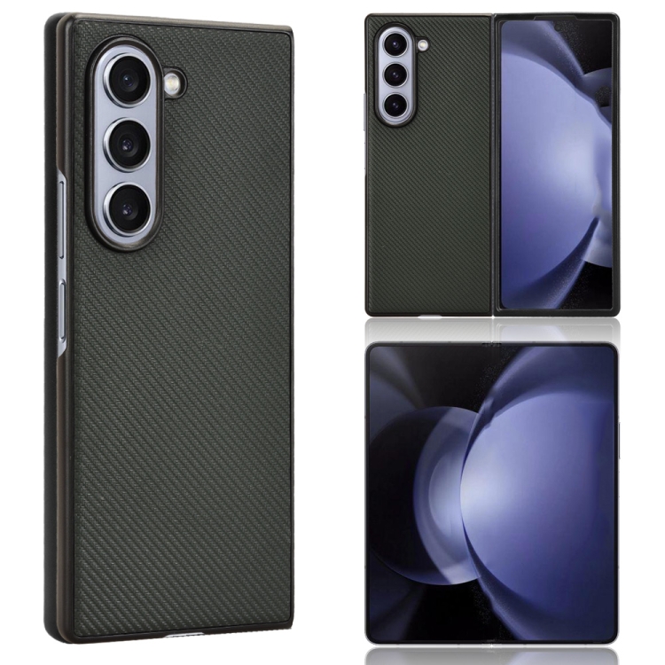 

For Samsung Galaxy Z Fold6 PU Leather PC Phone Case(Green)