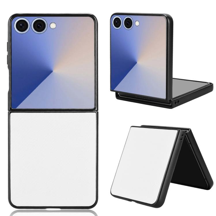 

For Samsung Galaxy Z Flip7 5G PU Leather PC Phone Case(White)