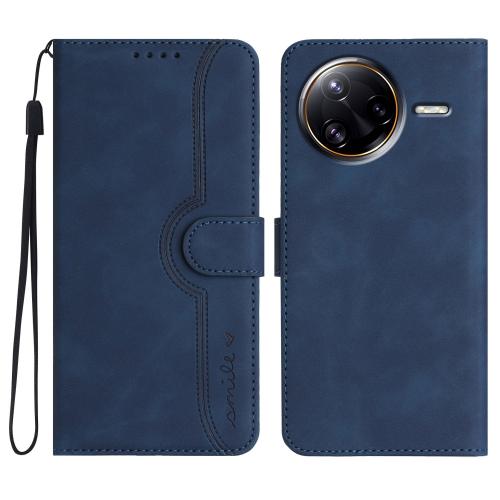 

For Redmi K80 Pro / Xiaomi Poco F7 Ultra Heart Pattern Skin Feel Leather Phone Case(Royal Blue)