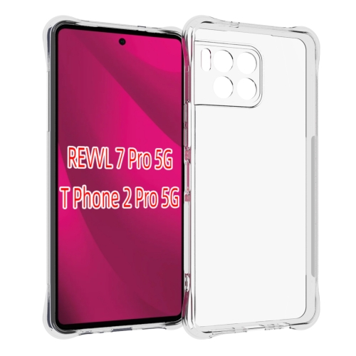 For T-Mobile REVVL 7 Pro / T Phone 2 Pro 5G Shockproof Non-slip Thickening TPU Phone Case(Transparent)