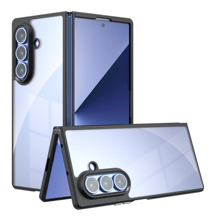 

For Samsung Galaxy Z Fold7 Armor PC Hybrid TPU Phone Case(Transparent)
