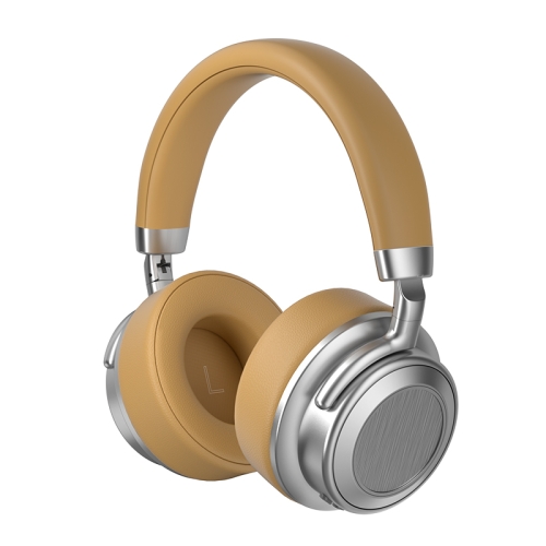 

CR-9 Metal Retro Head-mounted Wireless Bluetooth Earphone(Silver Brown)