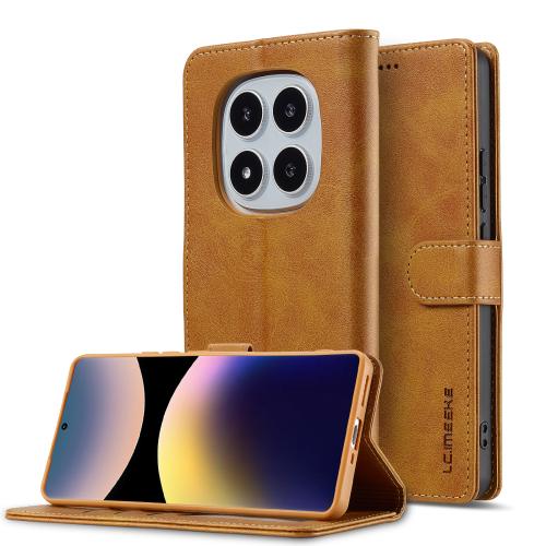

For Redmi Note 14 Pro 4G LC.IMEEKE Calf Texture Leather Phone Case(Brown)