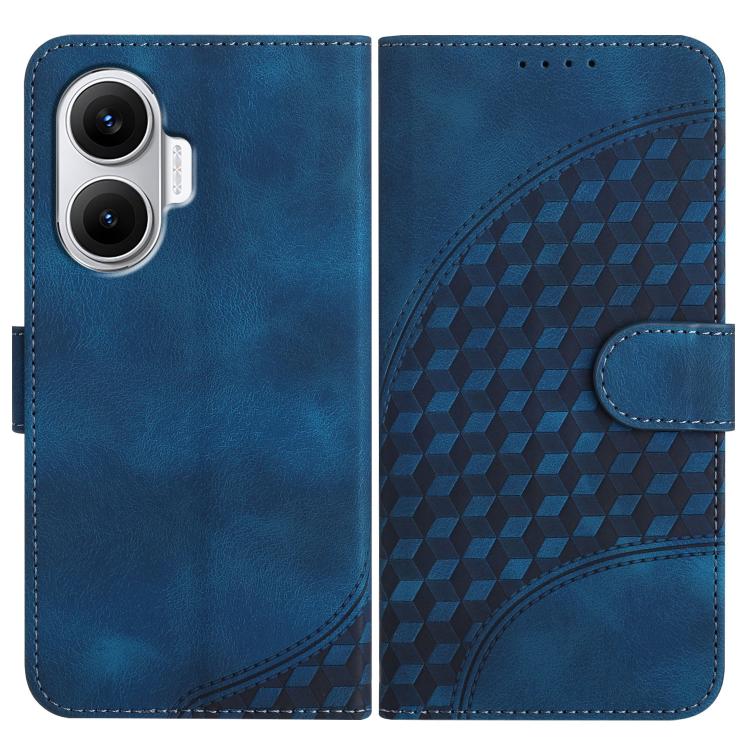 

For Redmi Turbo 4 Pro / Xiaomi Poco F7 Elephant Head Embossed Phone Leather Case with Lanyard(Royal Blue)