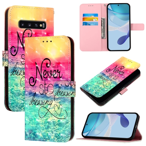 

For Samsung Galaxy S10 3D Painting Horizontal Flip Leather Phone Case(Chasing Dreams)