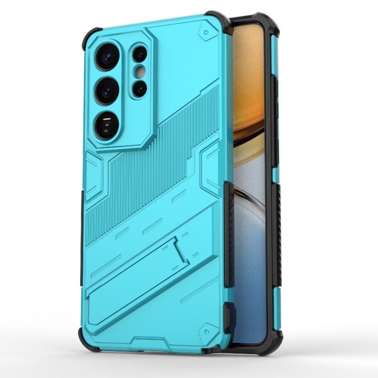 

For Samsung Galaxy S26 Ultra 5G Punk Armor 2 in 1 PC + TPU Shockproof Phone Case with Invisible Holder(Blue)