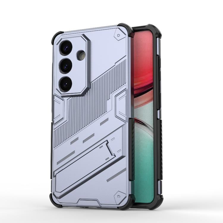 

For Samsung Galaxy S26 5G Punk Armor 2 in 1 PC + TPU Shockproof Phone Case with Invisible Holder(Grey)