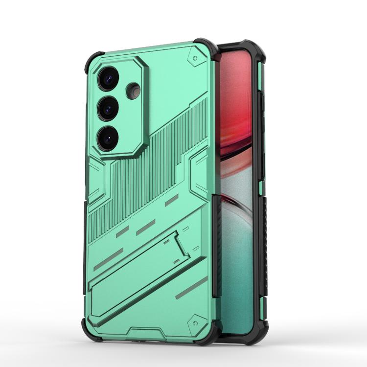 For Samsung Galaxy S26 5G Punk Armor 2 in 1 PC + TPU Shockproof Phone Case with Invisible Holder(Green)