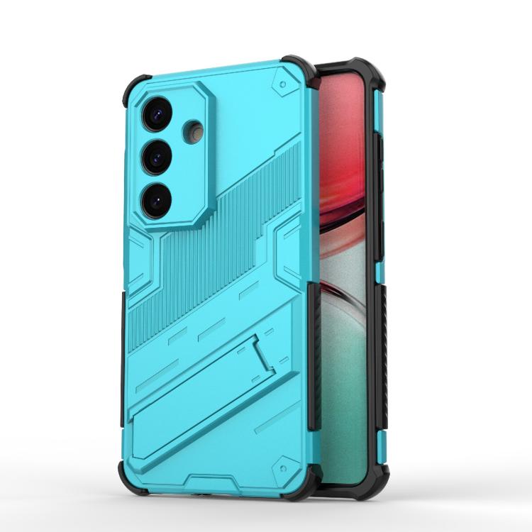 

For Samsung Galaxy S26 5G Punk Armor 2 in 1 PC + TPU Shockproof Phone Case with Invisible Holder(Blue)