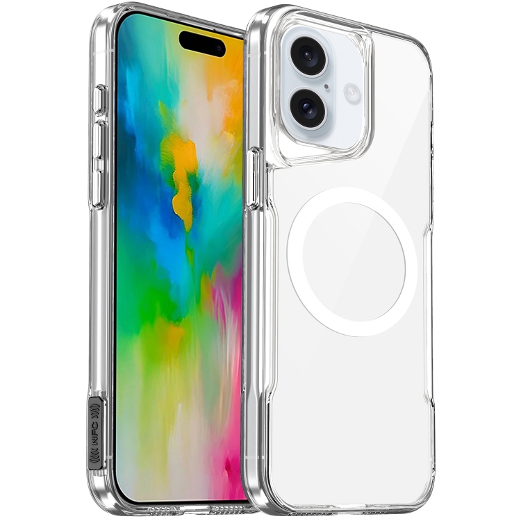 

For iPhone 16 Plus MagSafe Acrylic + TPU Transparent Full Coverage Phone Case