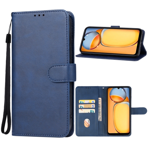 

For Redmi 14C 4G Leather Phone Case(Blue)