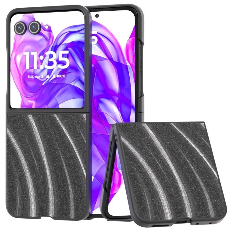 

For Motorola Razr 50 Ultra Galactic Pattern Protective Phone Case(Grey)