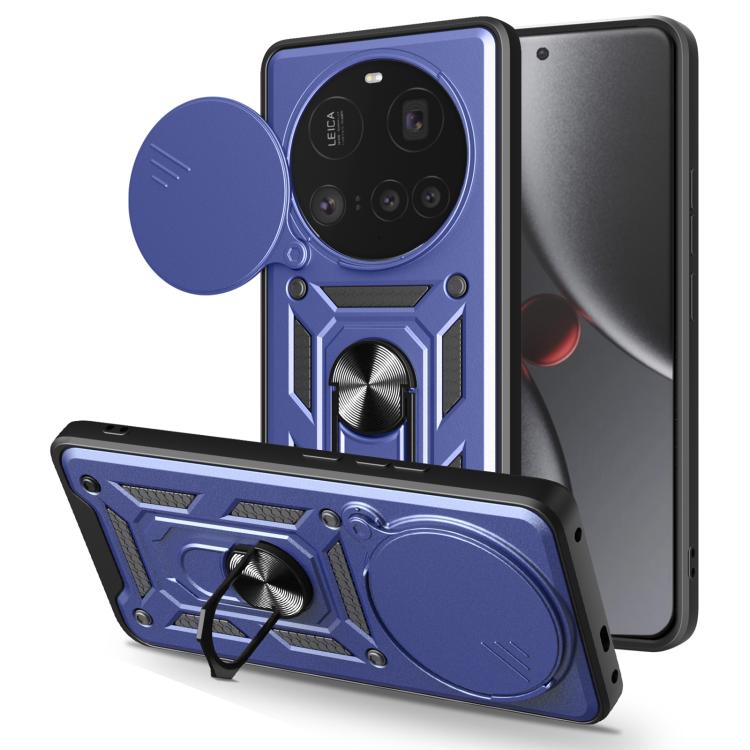 

For Xiaomi 15 Ultra Sliding Camera Cover Design TPU+PC Phone Case(Blue)