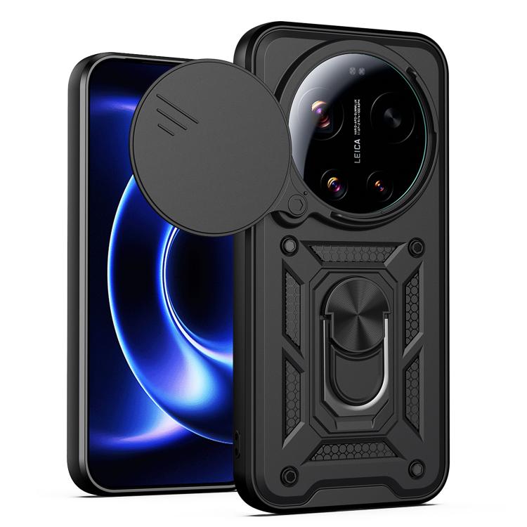 

For Xiaomi 17 Ultra Sliding Camera Cover Design TPU+PC Phone Case(Black)