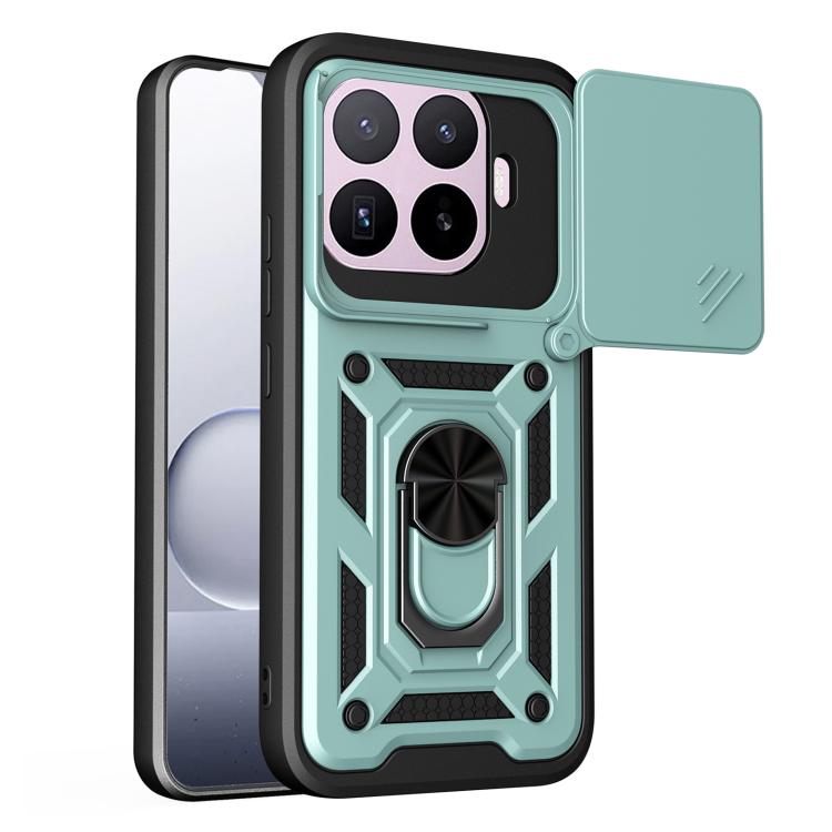 For Xiaomi 17T Pro 5G Sliding Camera Cover Design TPU+PC Phone Case(Mint Green) — купить у Sunsky-online WW