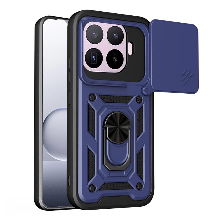 For Xiaomi 17T 5G Sliding Camera Cover Design TPU+PC Phone Case(Blue)