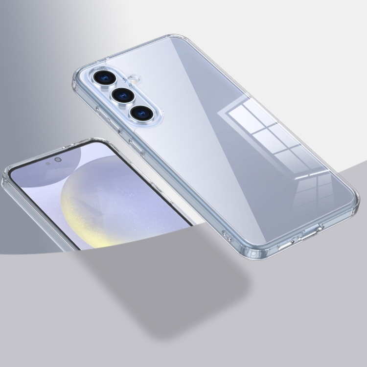 

For Samsung Galaxy S24 FE 5G Armor Clear TPU Hybrid PC Phone Case(Clear)