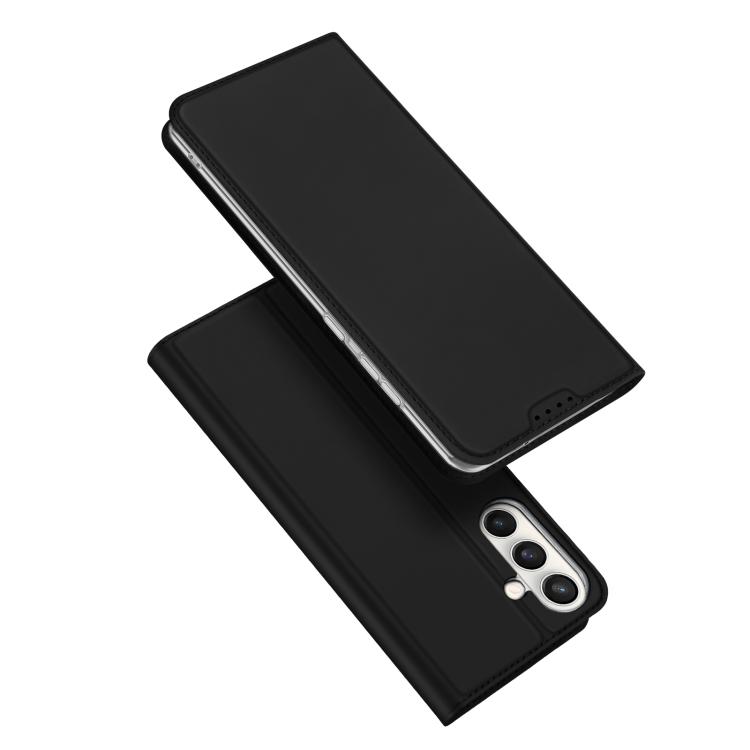 For Samsung Galaxy S25 FE 5G DUX DUCIS Skin Pro Series Flip Leather Phone Case(Black)