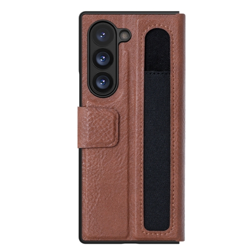 

For Samsung Galaxy Z Fold6 5G NILLKIN Ogg Leather Phone Case(Brown)