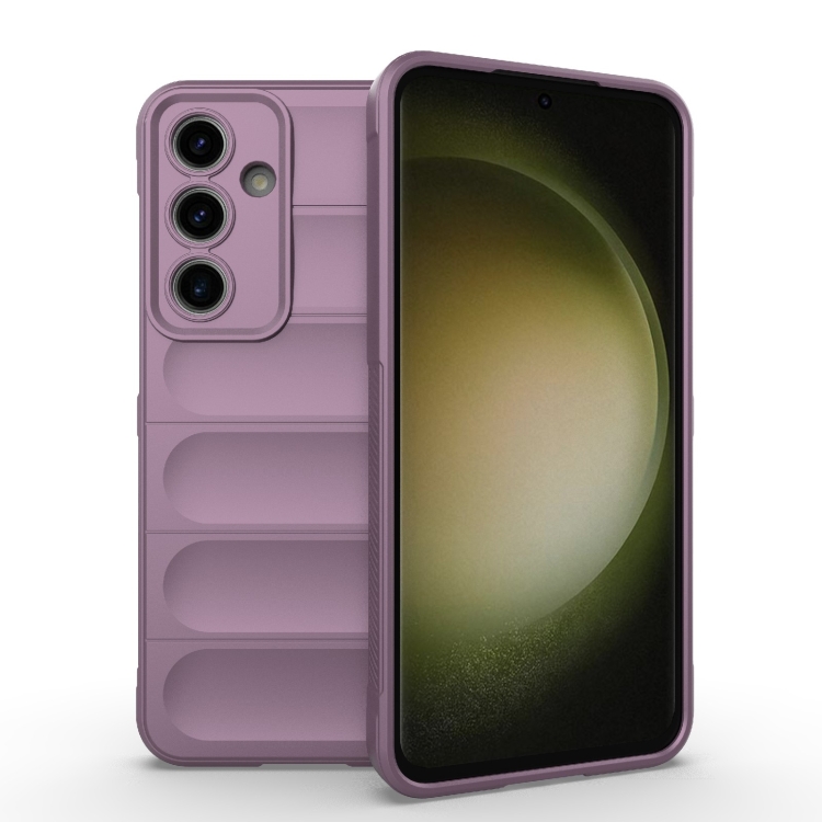 

For Samsung Galaxy S24 FE 5G Magic Shield TPU + Flannel Phone Case(Purple)
