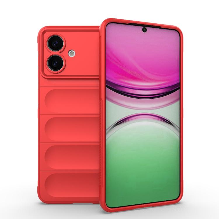 

For Samsung Galaxy S26 Edge 5G Magic Shield TPU + Flannel Phone Case(Red)