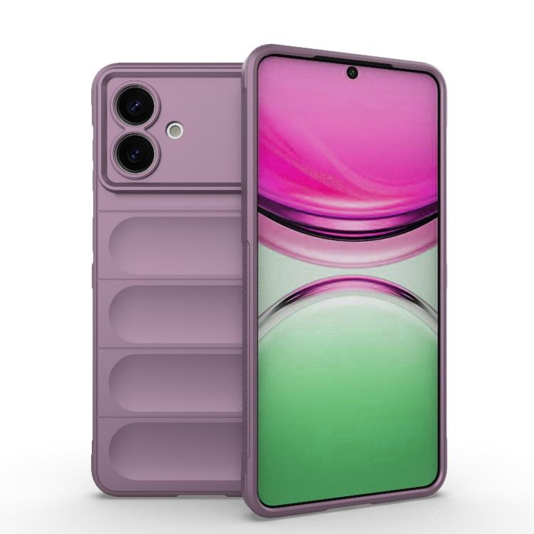 

For Samsung Galaxy S26 Edge 5G Magic Shield TPU + Flannel Phone Case(Purple)