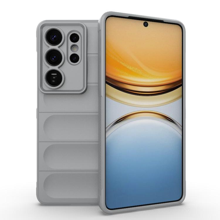 

For Samsung Galaxy S26 Ultra 5G Magic Shield TPU + Flannel Phone Case(Grey)