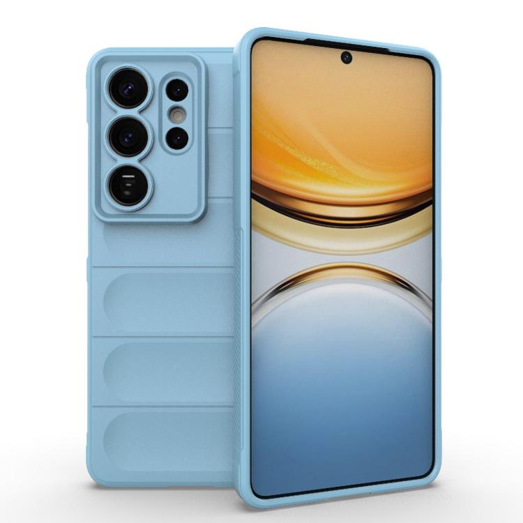 

For Samsung Galaxy S26 Ultra 5G Magic Shield TPU + Flannel Phone Case(Light Blue)