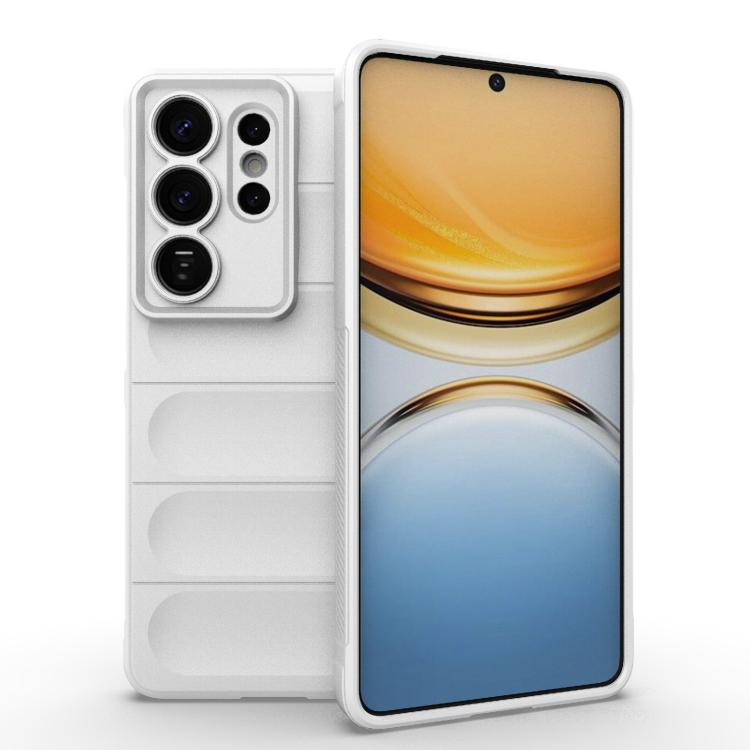 

For Samsung Galaxy S26 Ultra 5G Magic Shield TPU + Flannel Phone Case(White)