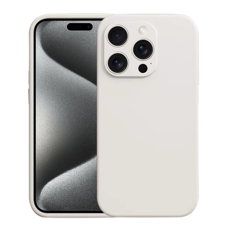 

For iPhone 15 Pro Liquid Silicone MagSafe Phone Case(White)