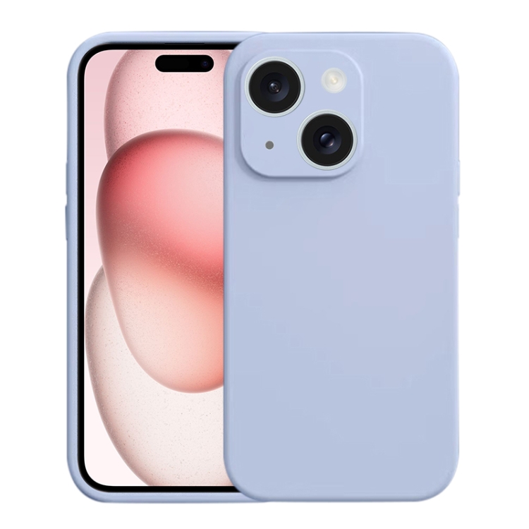 

For iPhone 15 Plus Liquid Silicone MagSafe Phone Case(Blue)