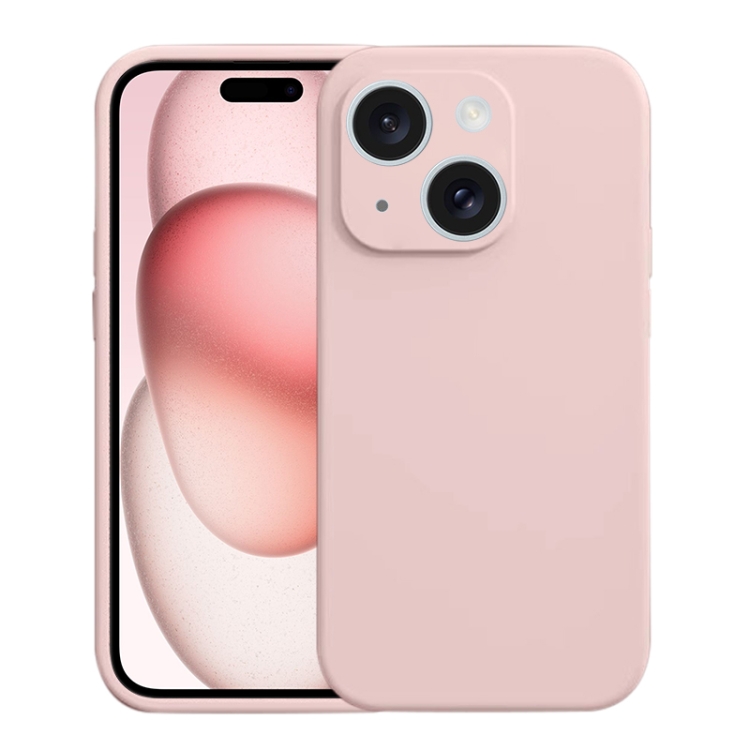 

For iPhone 15 Plus Liquid Silicone MagSafe Phone Case(Pink)