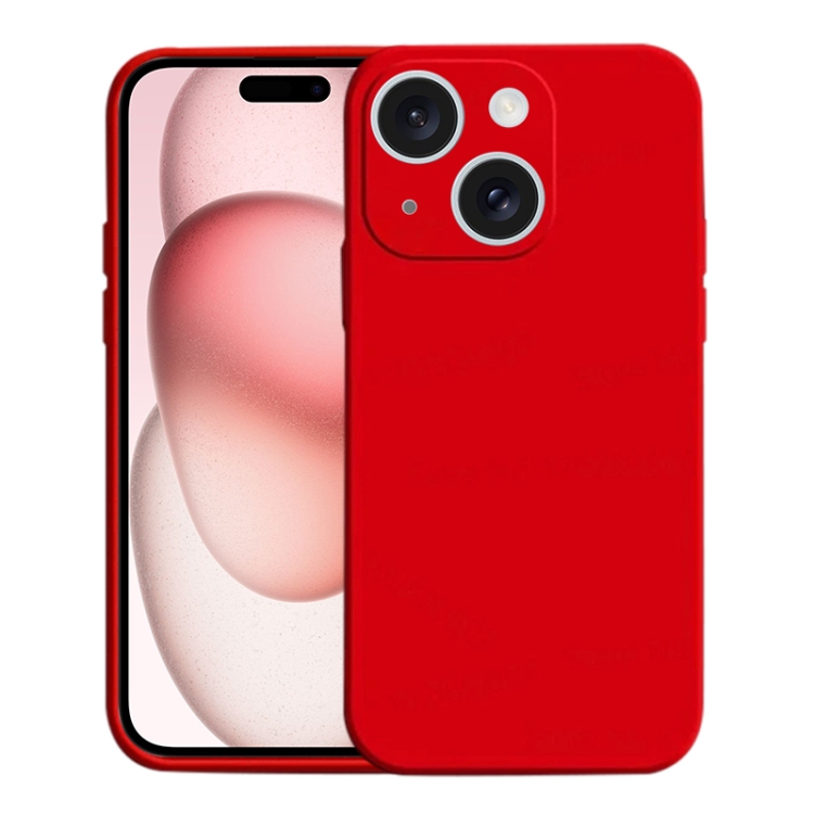 

For iPhone 15 Liquid Silicone MagSafe Phone Case(Red)