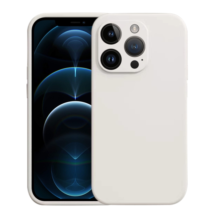 

For iPhone 12 Pro Max Liquid Silicone MagSafe Phone Case(White)