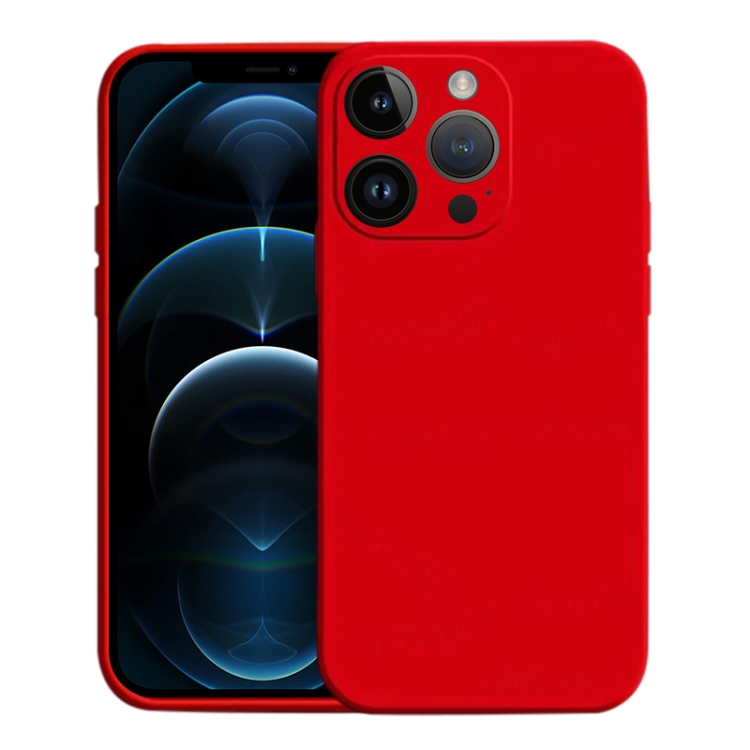 

For iPhone 12 Pro Max Liquid Silicone MagSafe Phone Case(Red)