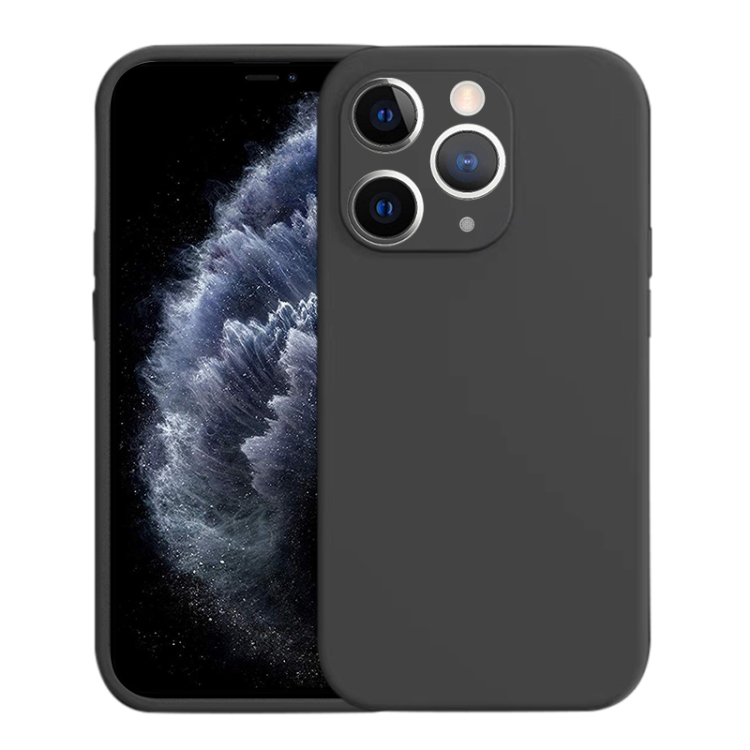 

For iPhone 11 Pro Liquid Silicone MagSafe Phone Case(Black)