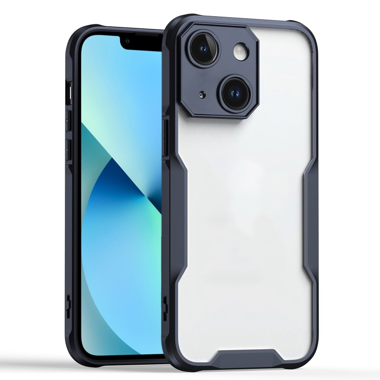 

For iPhone 13 Armor Shockproof PC Hybrid TPU Phone Case(Black)