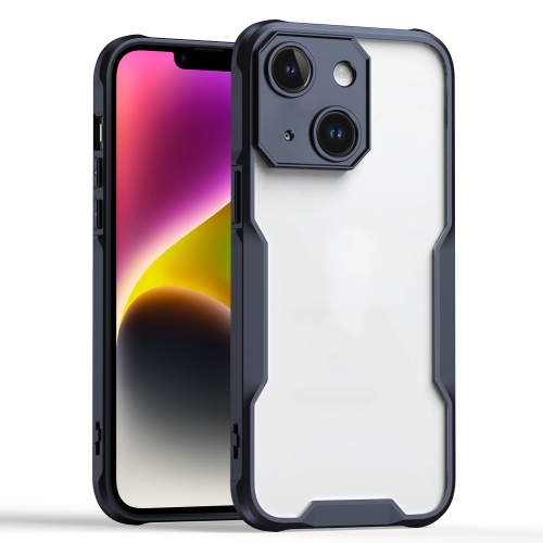 

For iPhone 14 Armor Shockproof PC Hybrid TPU Phone Case(Black)