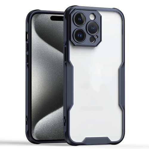 

For iPhone 15 Pro Armor Shockproof PC Hybrid TPU Phone Case(Black)