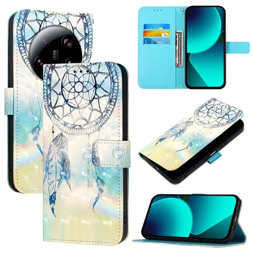 

For Xiaomi 13 Ultra 3D Painting Horizontal Flip Leather Phone Case(Dream Wind Chimes)