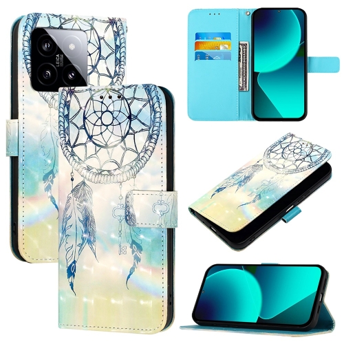 

For Xiaomi 14 3D Painting Horizontal Flip Leather Phone Case(Dream Wind Chimes)