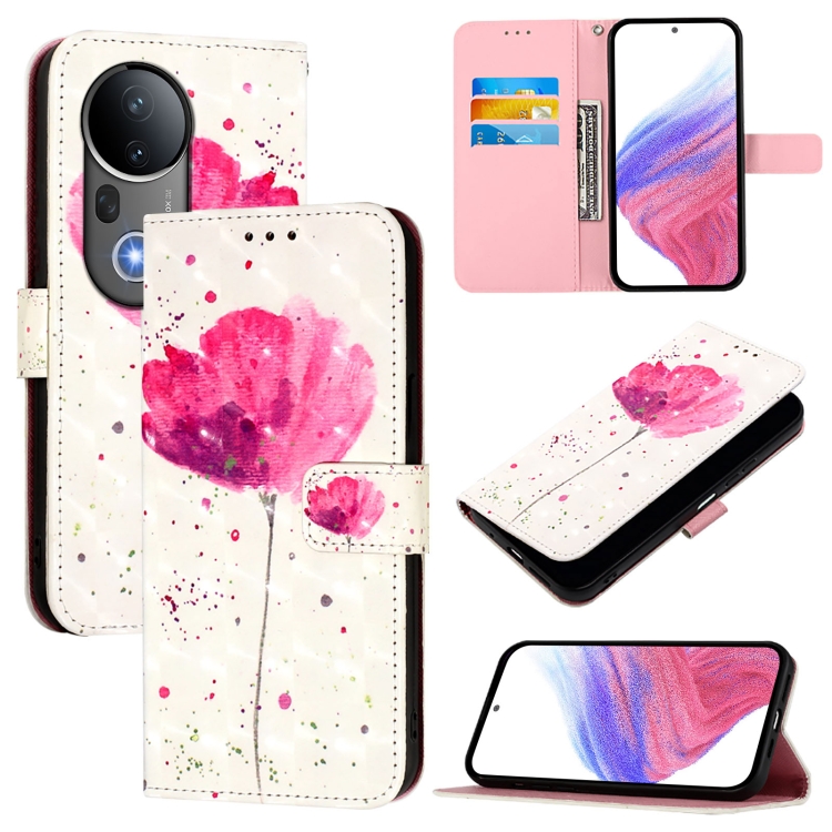 

For vivo S20 Pro 3D Painting Horizontal Flip Leather Phone Case(Flower)