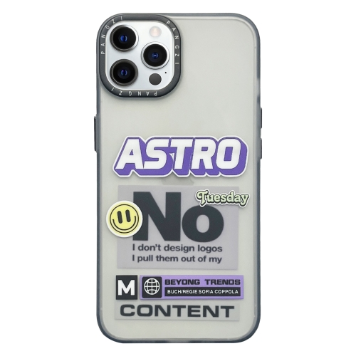 

For iPhone 12 Pro Max Double Layer Frosted IMD Series TPU + PC Phone Case(Purple Label ASTRO)