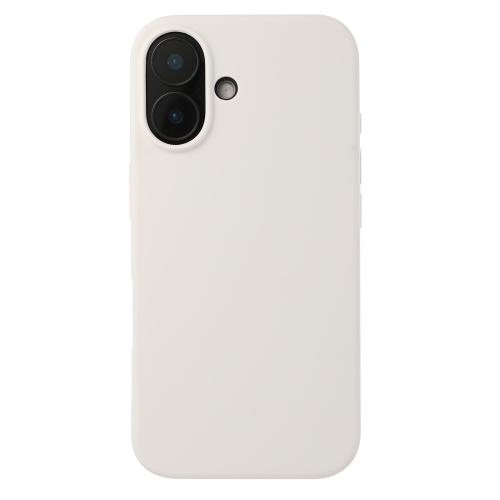 

For iPhone 16 Liquid Silicone Phone Case(White)