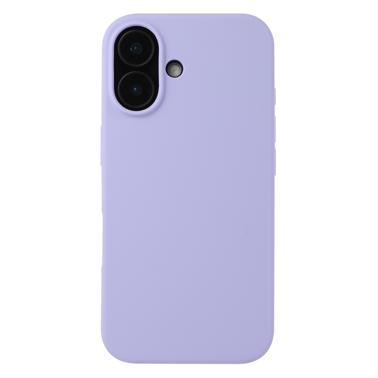 

For iPhone 16 Liquid Silicone Phone Case(Purple)